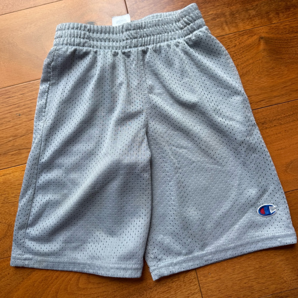 Champion Boy’s Gray Mesh Athletic Shorts- size 5/6
